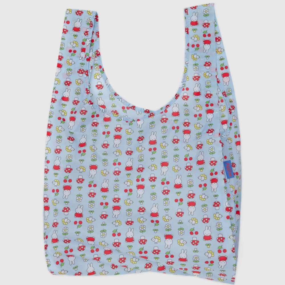 NWT BAGGU x Miffy Reusable Bag - Standard - Garden Miffy